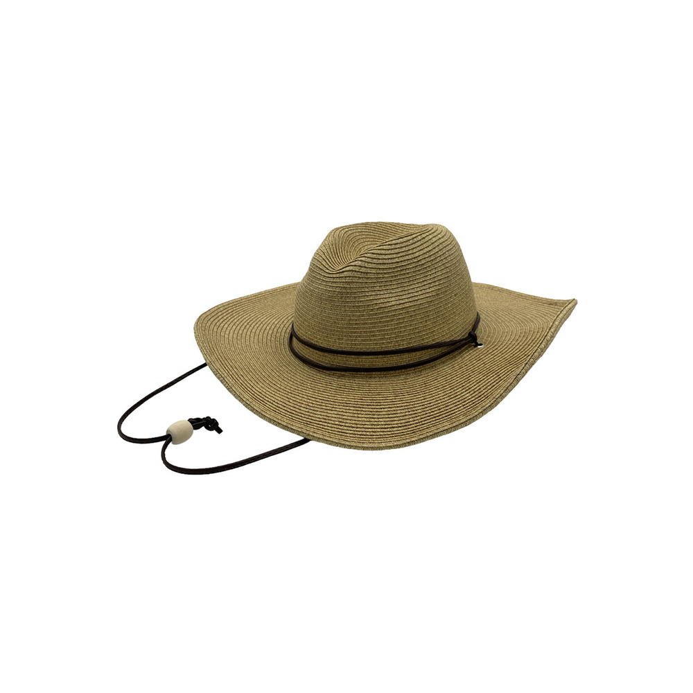 San Diego Hat Co. Fedora Sun Hat with Flat Brim and UPF 50 Toast